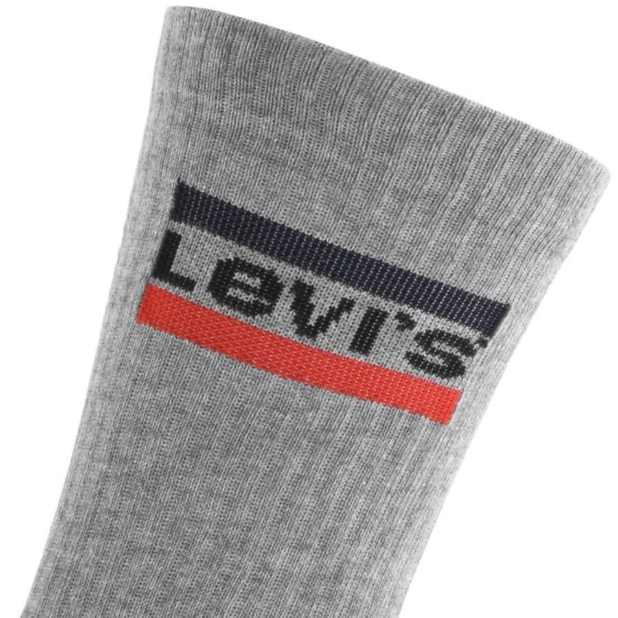 Alternative Image for ProductLevis Regular Cut 2 Pack Socks Grey3